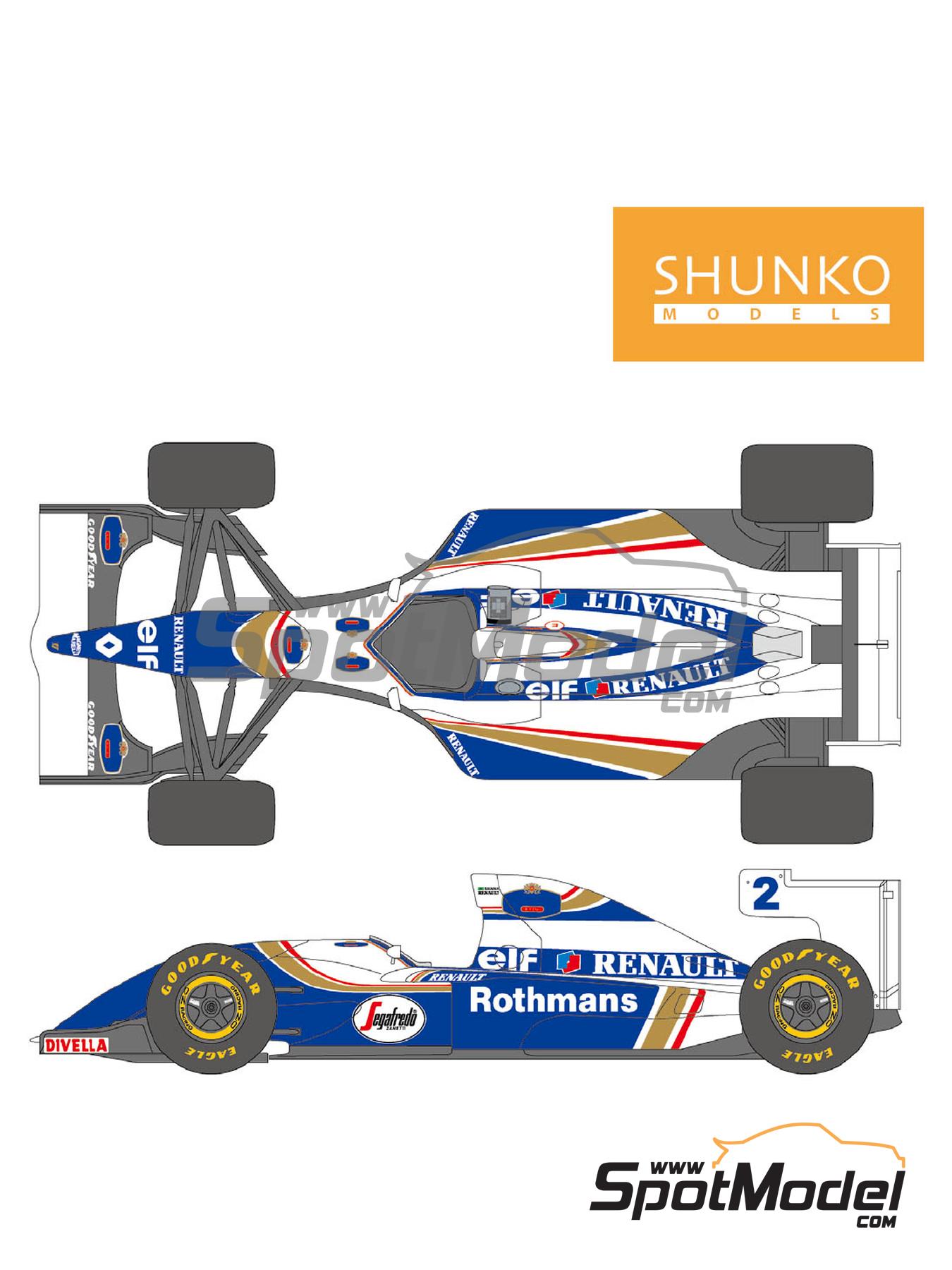 Shunko Models SHK-D451: Marking / livery 1/20 scale - Williams